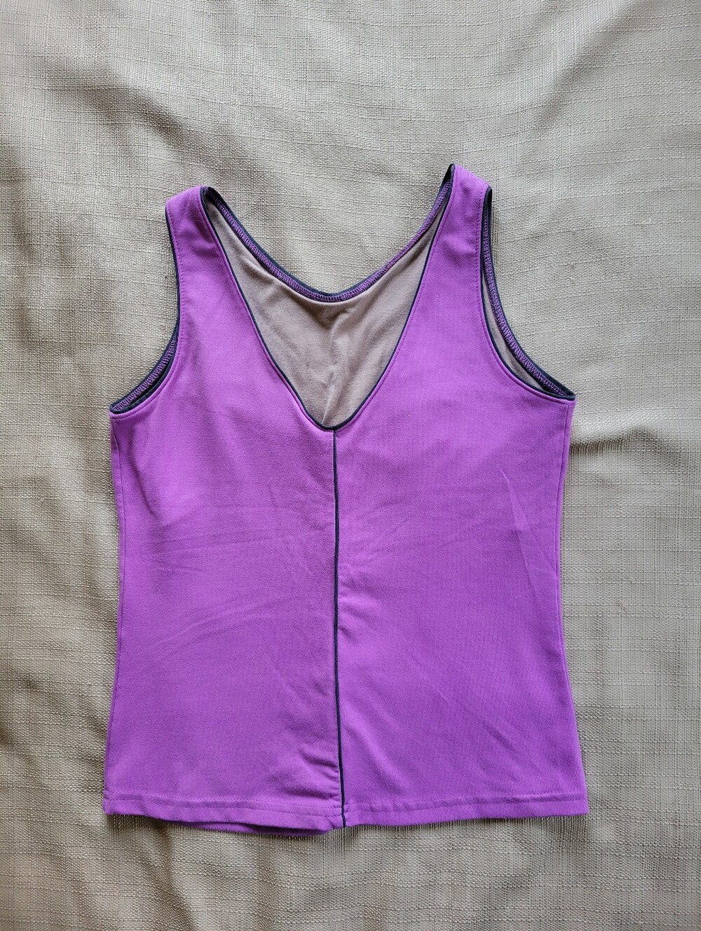 Marika Balance Collection Violet Active Tank Top Built In Bra Size Large